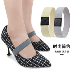 Ladies single shoes high heels lace-up anti-slip non-slip foot loose strap women's shoes simple lace-up