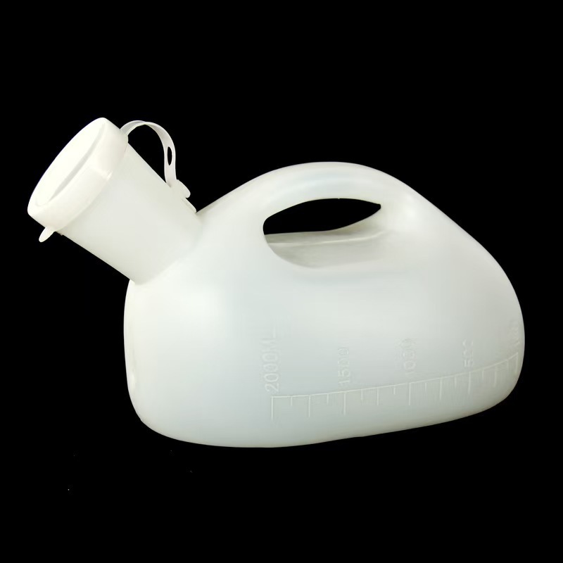 病院用男性用ミリリットル小便器、厚みのある大容量ML便器、蓋付き、高齢者用小便器、寝たきり介護用男性用小便器|undefined