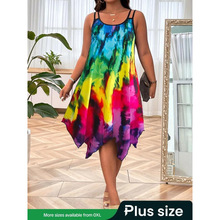 G 73740 Tie-dye printed dress ��Ⱦӡ������ȹ�¿�����ͨ��