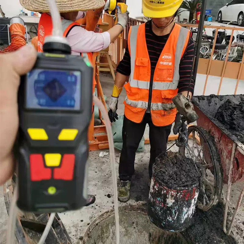 便携泵吸式四合一气体检测仪氧化锆分析仪氢气液化气氨气有毒气体