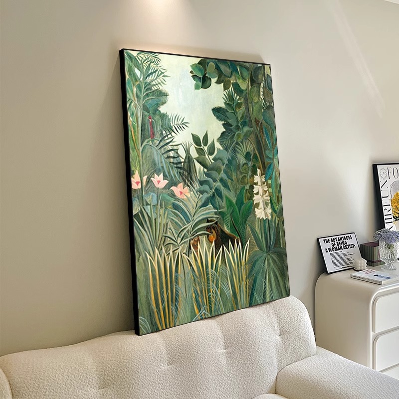 Modern personality creative trend spray painting decorative painting tropical rain forest HD spray painting sofa background painting wholesale