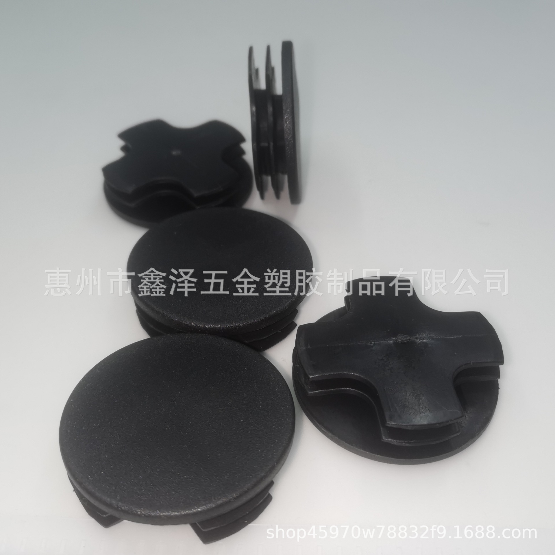 全规格黑白灰色圆形PP新料管塞塑胶堵头防尘塞不锈钢管塞塞密封