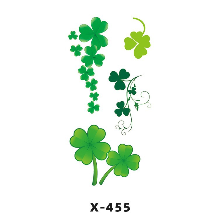 Arco de flor pequeña pegatinas de tatuaje fresco 3D dibujos animados transfronterizo Henna rosa impermeable texto en inglés pegatinas de tatuaje