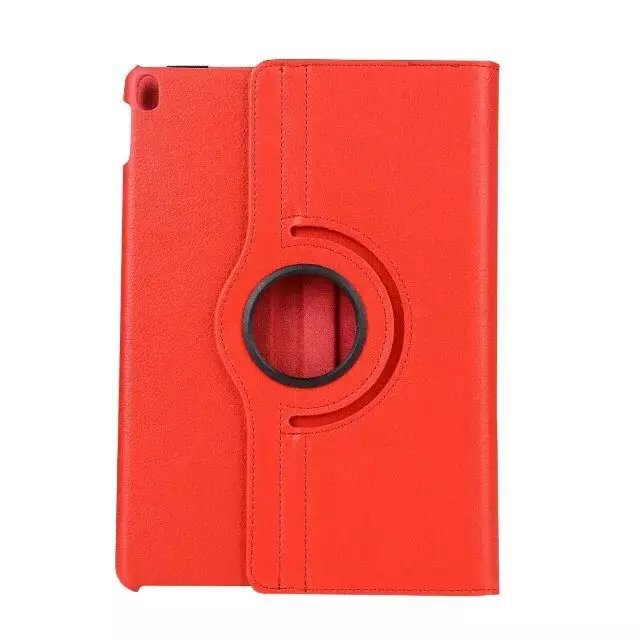 Suitable for ipad5/6 protective case air2 litchi pattern rotating intelligent dormancy mini3/4 rotating leather case Wholesale