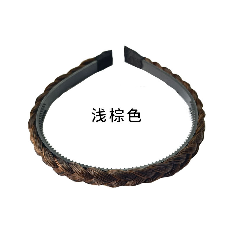 ESTILO OCCIDENTAL antideslizante de ala ancha sandwich Art Twist trenza de pescado peluca banda de pelo nuevo estilo horquilla con dientes antideslizante diario