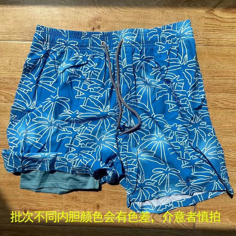 Комплект, быстро сохнущие штаны, эластичные пляжные шорты, европейский стиль, плюс размер