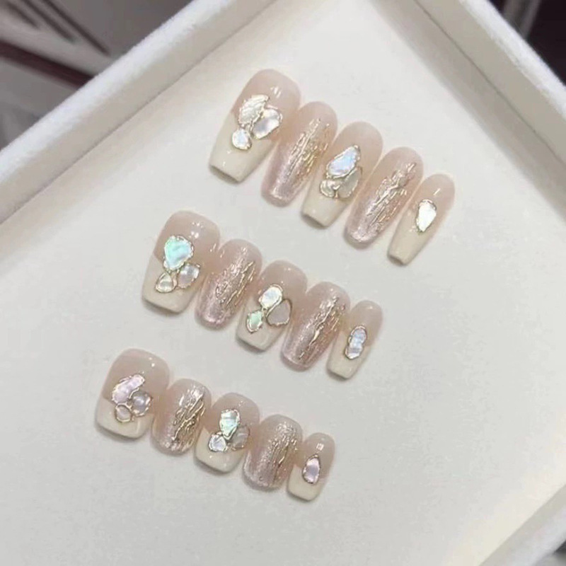 Pure hand-worn armour wholesale bridal pregnant women removable shell pieces to show white pure desire artificial nail stickers phototherapy manicure Pure hand-worn armour wholesale bridal pregnant women removable shell pieces to show white pure desire artificial nail stickers phototherapy manicure