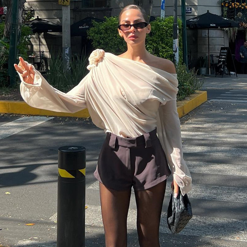 Versatile chiffon t-shirt