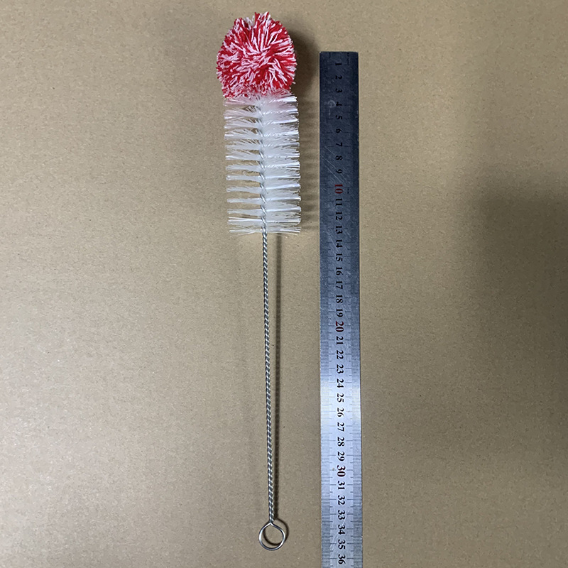 Cepillo de botella cepillo de algodón cepillo de botella de leche botella de vidrio cepillo de limpieza antiarañazos cepillo de nylon cocina transfronteriza Venta caliente botella de soda