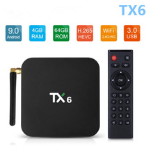 TX6 机顶盒 网络播放器全志H6 安卓9.0 4GB /64GB双频WIFI 蓝牙