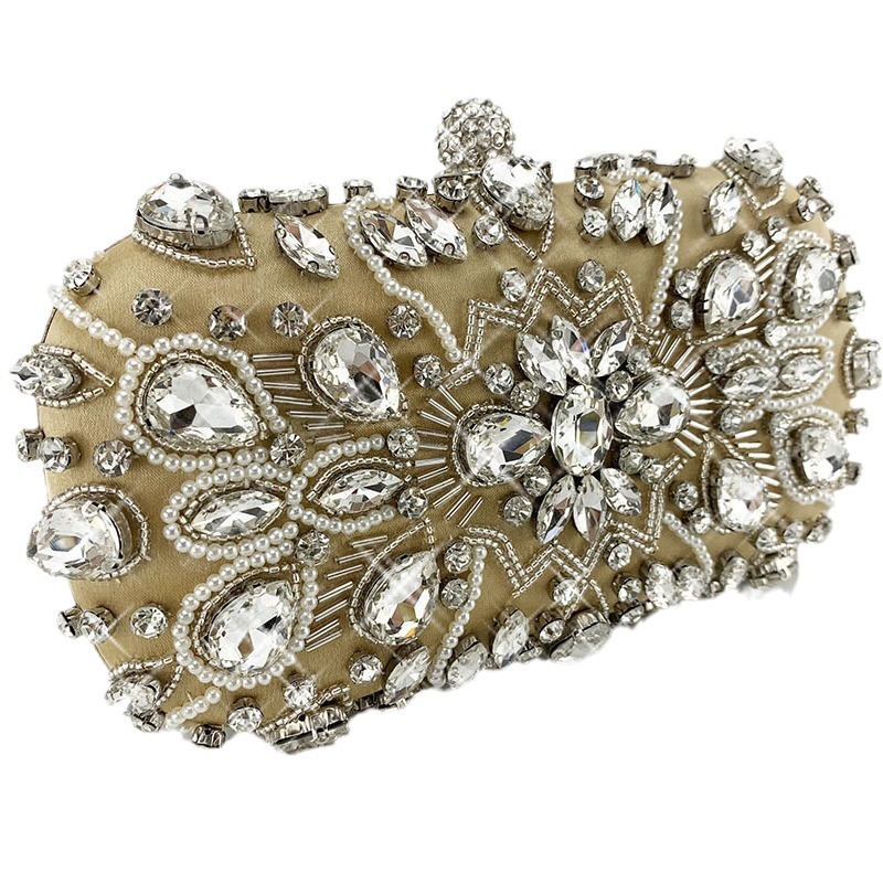 Handgefertigte Abendtasche Mit Strassbesatz Als Umhängetasche_voghion.com