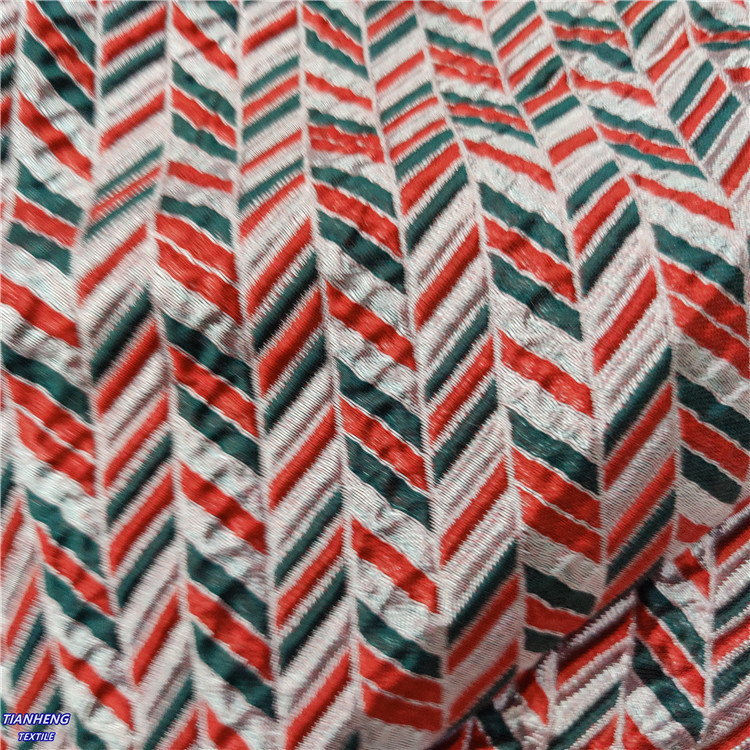 多色绚丽几何编织感提花 A字短裙外套时装舞台服饰DIY手作箱包布