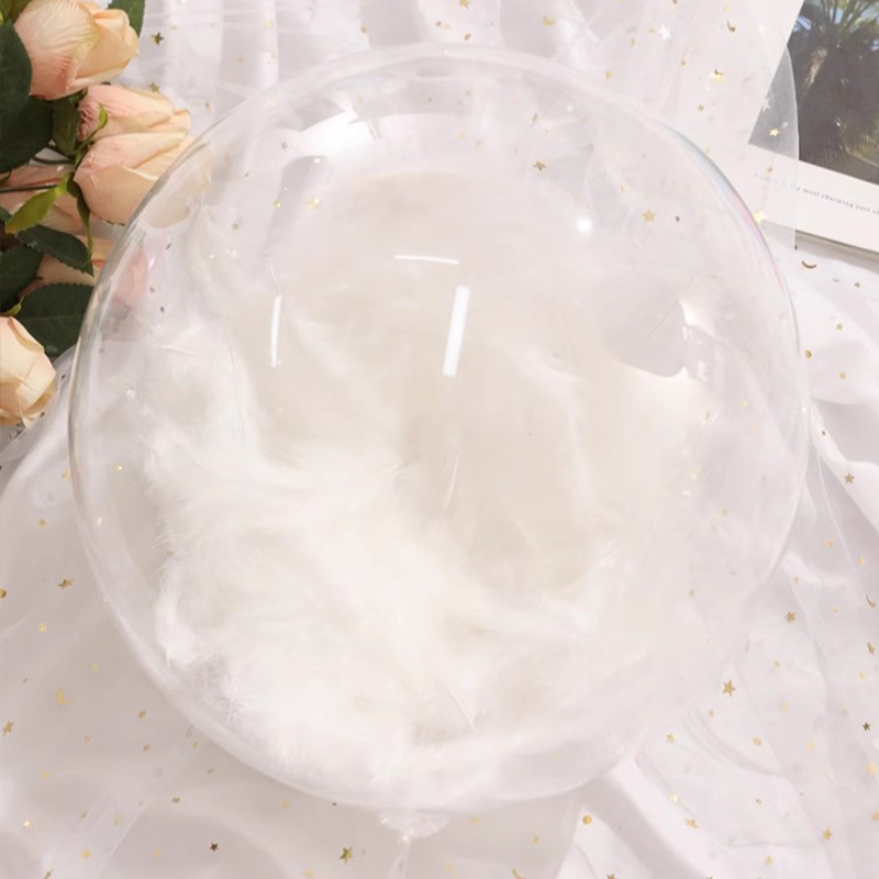 Red rojo iluminante pluma bobobo bola estand día de San Valentín mano con lámpara de globo material paquete de cumpleaños props