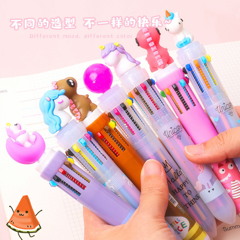 Children's cartoon multicoloured ballpoint pen