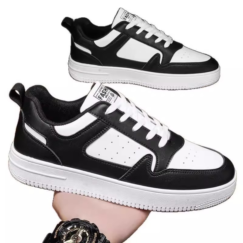 Zapatos de primavera para hombres, nuevos zapatos blancos transpirables, estudiantes masculinos, zapatos deportivos de plataforma de todo fósforo de tendencia coreana, zapatillas de deporte casuales