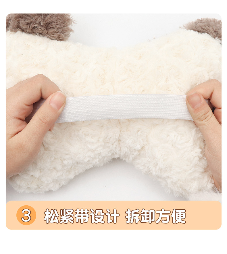 Car headrest neck pillow a pair of female driver pillow cute puppy car pillow car seat waist neck pillow
