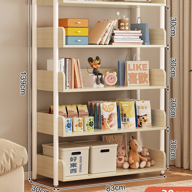 Estante de almacenamiento multicapa estante de almacenamiento de piso simple estante de libros de hierro forjado estante de almacenamiento de sala de estar estante de exhibición estante de biblioteca doméstica