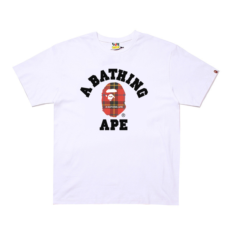 国境を越えた貿易トレンディなブランド半袖メンズレタープリントアメリカンストリートルーズカップルカジュアルTシャツ半袖シャツ|undefined