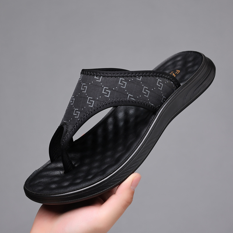 Infradito da uomo Suole massaggianti Scarpe estive alla moda Sandali Pantofole da uomo Casual Suola morbida da spiaggia_voghion.com