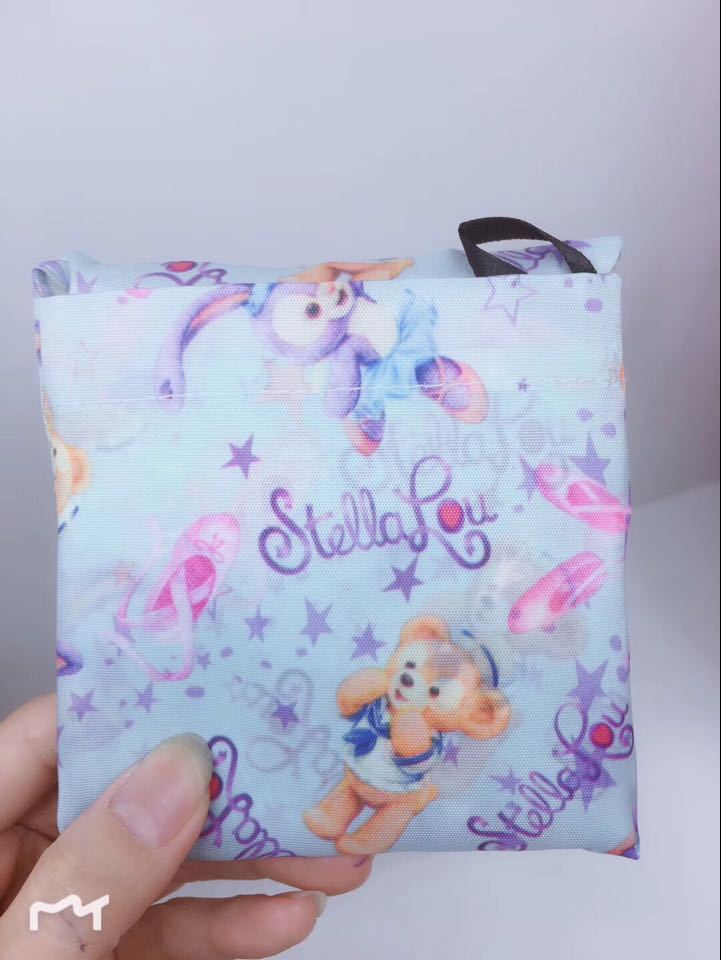 Cartoon small folding shopping bag, polyester