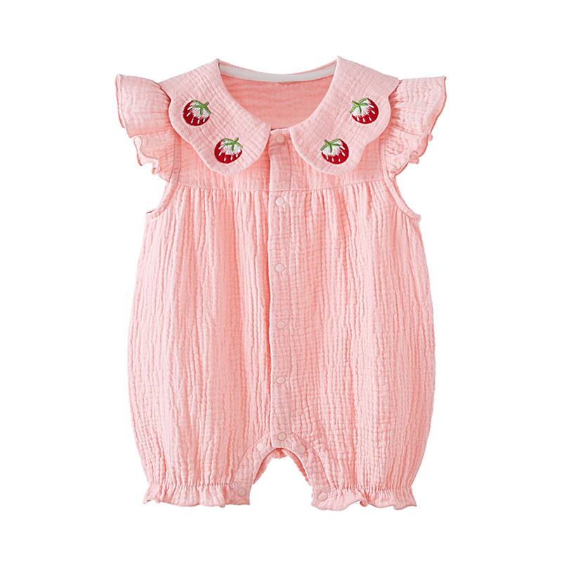 Children's summer cotton gauze summer clothing for early age