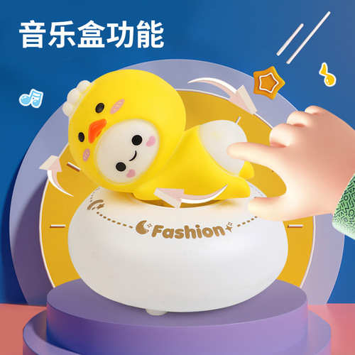 Creative Gift Novelty Music Box with Lights, Pet-themed Music Box Ornament, Girl's Birthday Gift, Craftsmanship Wholesale