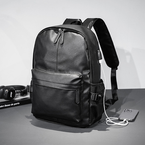 New Korean-style minimalist backpack, trendy student schoolbag backpack, street-style men's bag backpack, laptop bag, travel backpack