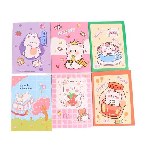 Creative stationery student diary cute cartoon prize notebook portable small notebook soft memo pad factory wholesale