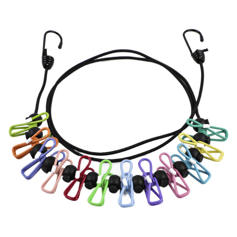 [Transfronterizo] 12-clip multi-color serie 1,8 m burro amigo al aire libre Hotel viaje estudiante dormitorio tendedero a prueba de viento