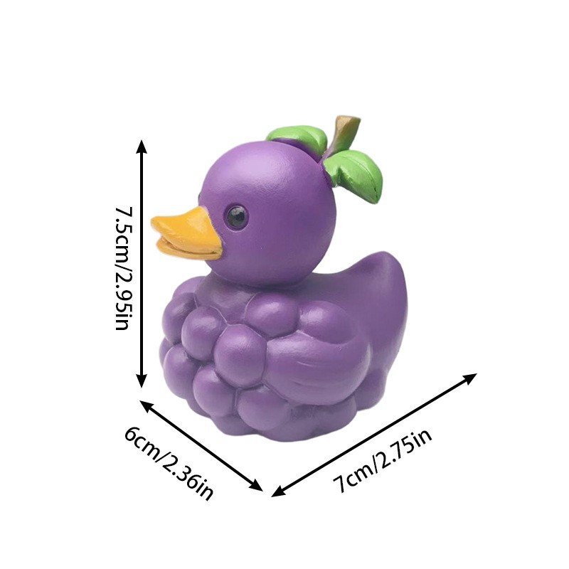 Nuevo producto transfronterizo, Pato Vegetal de Diseño Peculiar, Artesanía de Resina de Pato Vegetariano