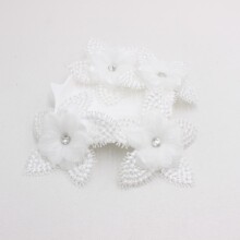 蕾丝水溶立体花朵服装辅料装饰花片手工点钻五角星镂空软面料WA87
