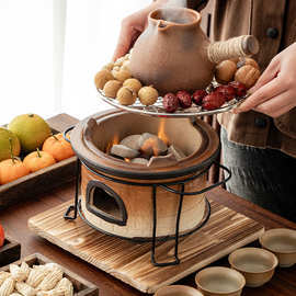 围炉煮茶煮茶壶烤火炉罐罐茶壶炭炉器具套装烤奶罐户外煮茶器礼盒