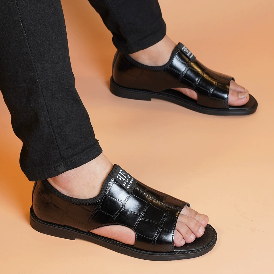 Сандалии мужские летние новые мужские повседневные нескользящие сандалии дышащие модные мужские туфли на мягкой подошве универсальные для выхода на улицу