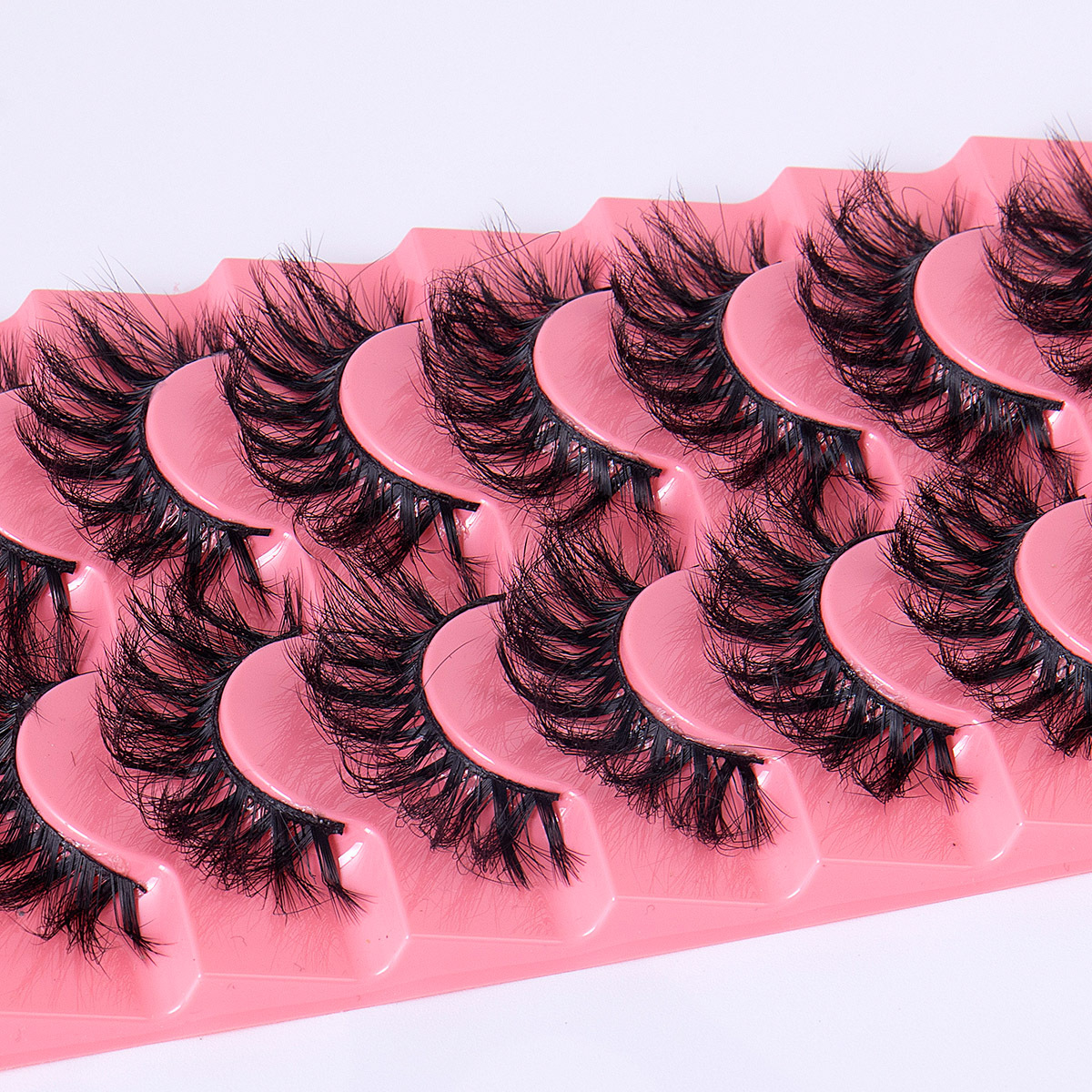 New product 7 pairs of imitation mink fur natural explosion, curling, thick and exaggerated stage eyelashes_voghion.com