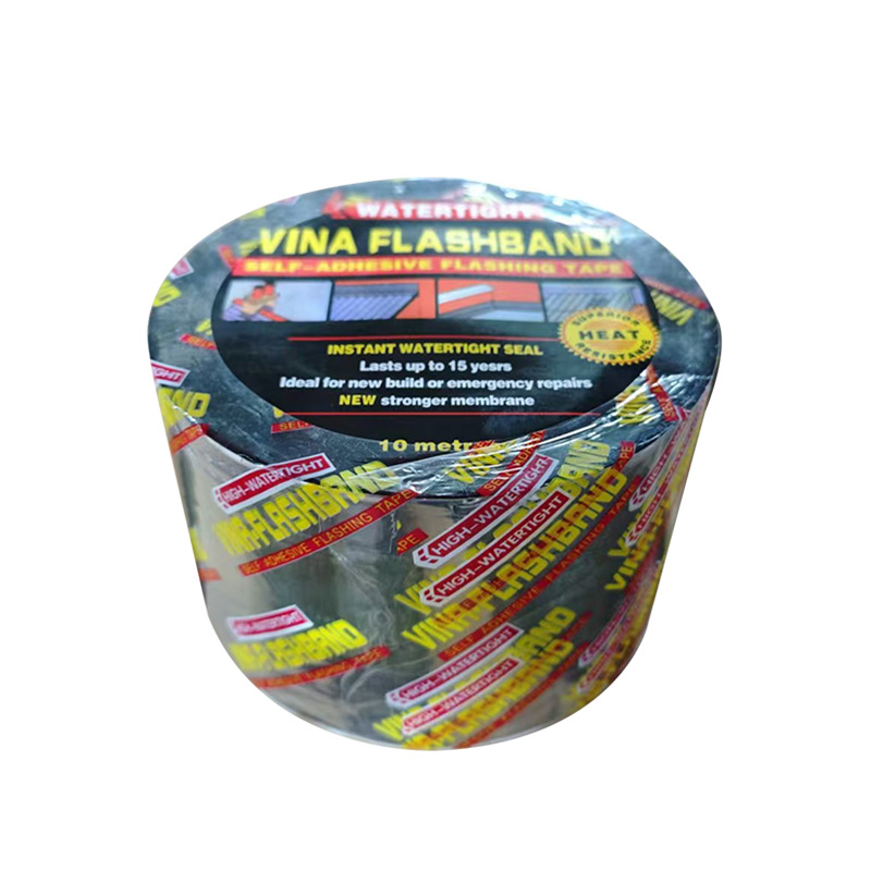 Material de rollo de impermeabilización de techo de cinta de asfalto para comercio exterior, para tejas de acero de color, aislamiento térmico, a prueba de fugas, material de parcheo autoadhesivo fuerte de fábrica.