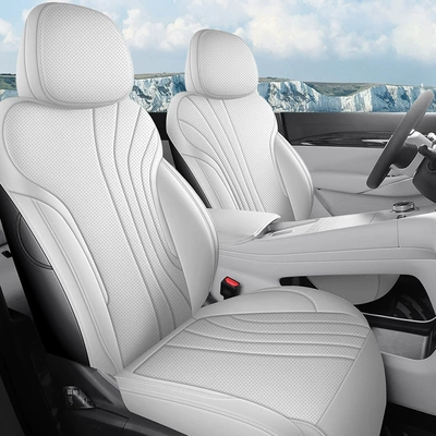 Four Seasons Pad Seat Cover Napa Leather - black-gray-standard-version-ckx-geely-galaxy-e5