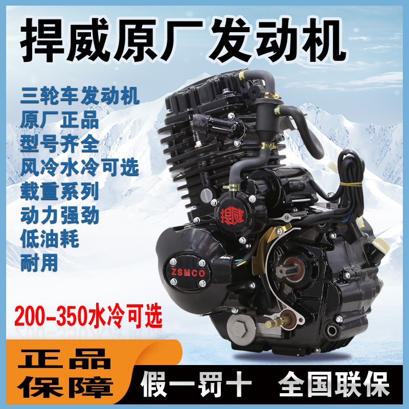 Original genuine goods Zongshen Longxin Futian Dajiang tricycle motorcycle engine gasoline water-cooled Zongshen engine