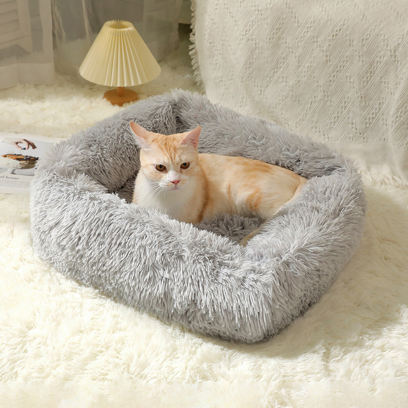 冬のぬいぐるみペットの巣テディ猫の巣角型犬の巣ペットマット猫ベッド犬ベッドペット用品|undefined