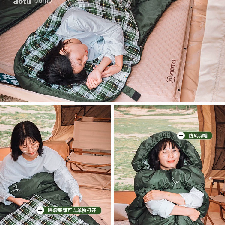 Спальный мешок Reach для взрослых и мужчин, зимний утолщенный холодостойкий кемпинг на открытом воздухе, весенне-летний обеденный перерыв, универсальный для четырех сезонов