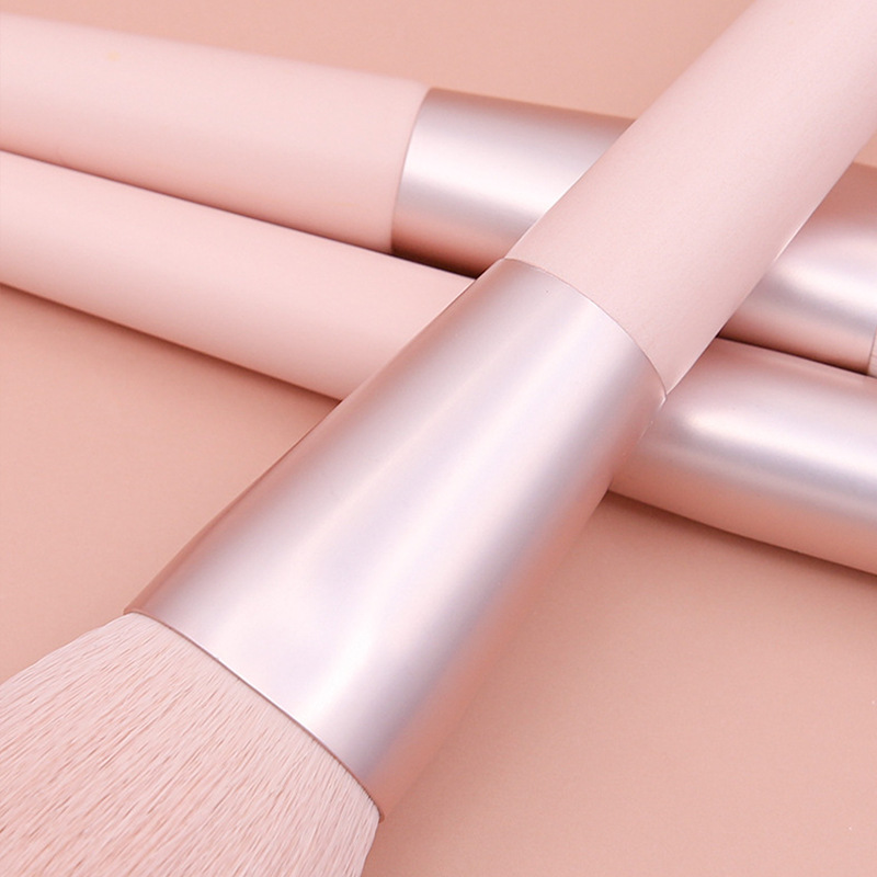 Juego completo de brochas de maquillaje rosas al por mayor, brocha para rubor, herramientas de belleza, 11 piezas, color albaricoque macaron, brocha para sombra de ojos de celebridad de internet