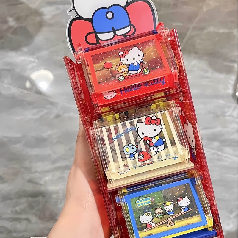 小紅書と同じかわいいハローキティ収納ボックスアクリル kt 猫キャンディボックスフリップトップデスクトップ収納ラック|undefined