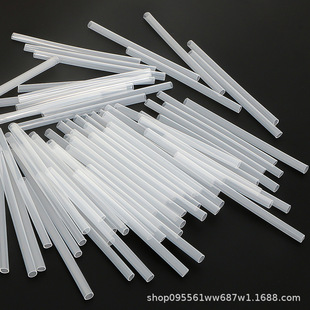 Factory Direct Supply Balloon Accessories Blowpipe 10cm Blowing Straw Aluminum Film Pp Transparent Plastic Pipe Inflatable