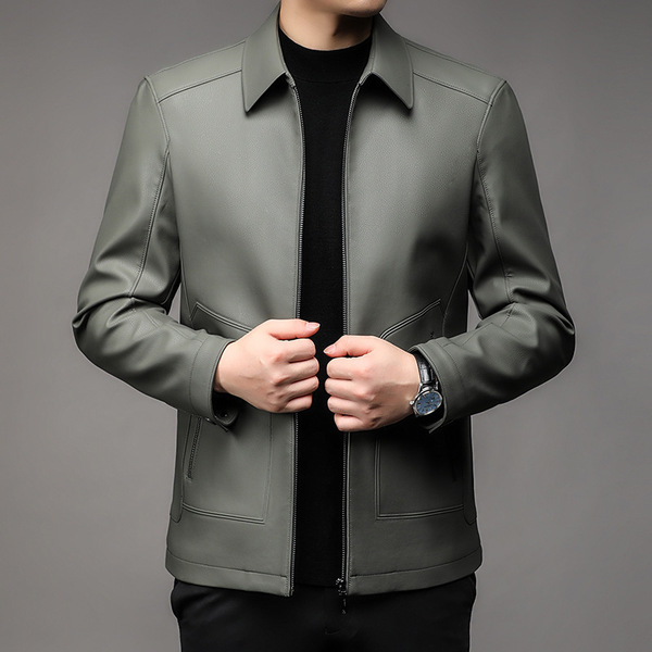 Demi-season solid color fleece jacket