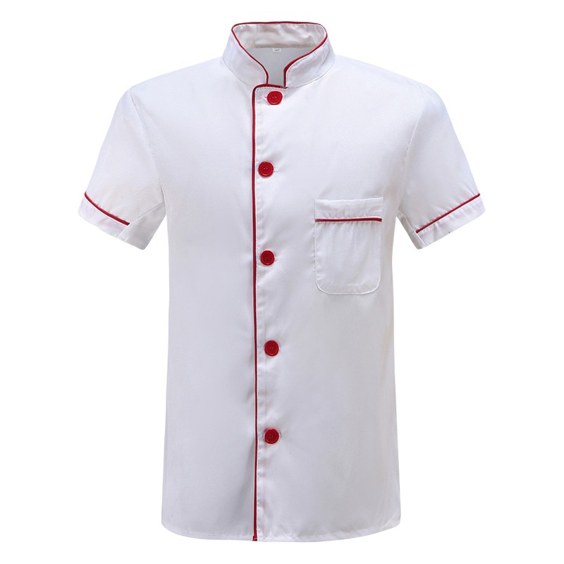 Chef ropa de trabajo cocina Chef ropa de manga corta de manga larga ropa de verano ropa de invierno cocina Hotel ropa de trabajo cocina restaurante LOGO