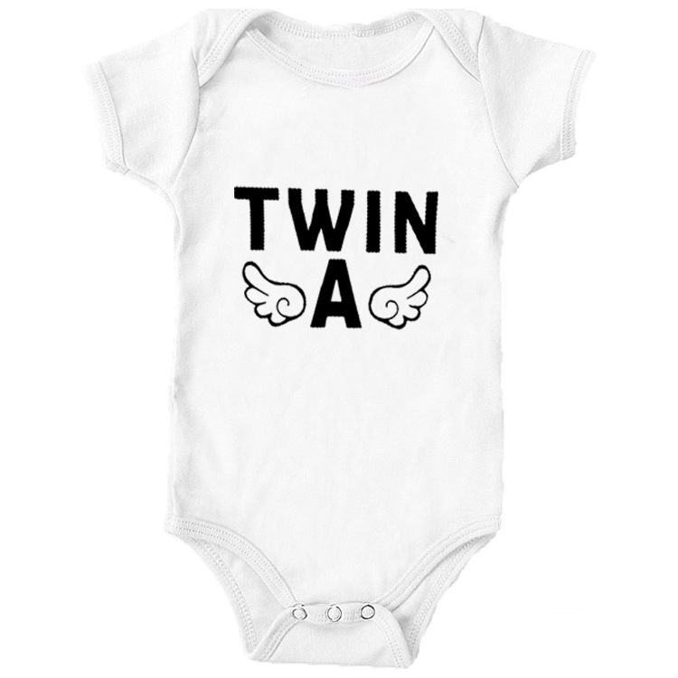 Pure cotton ins twins A B short sleeve triangle ha conjoined bag fart clothes baby climbing clothes cross-border AliExpress Amazon