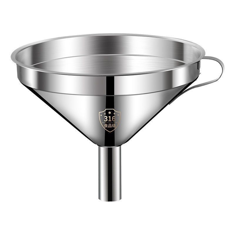 Food-grade stainless steel funnel for home use, oil funnel for decanting, wine bottle funnel, kitchen bottling funnel, oil pouring filter funnel