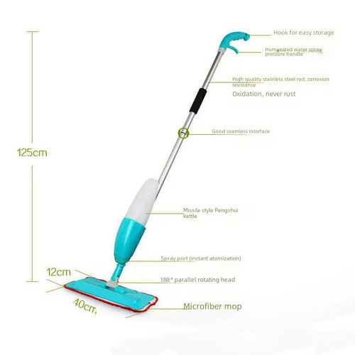 Cross-border multi-functional mop four-in-one lazy flat mop, spray and mist mop, home mop for delivery