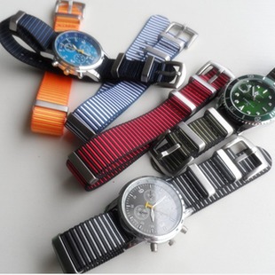NATO canvas nylon watch with men's and women's accessories pin buckle for water ghost Seiko 18 20 22 24mm