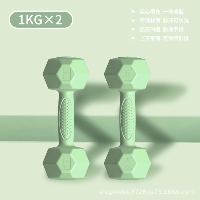 哑铃女士健身家用器材杠铃壶铃儿童青少年学生宿舍小哑铃2KG一对|undefined