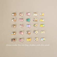 婴儿汗毛夹小发夹包布婴幼儿不伤发小夹子卡子女宝宝头饰女童发饰